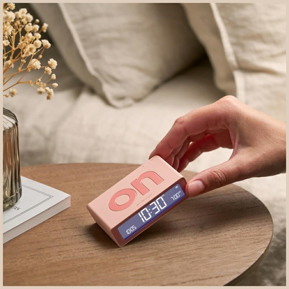 Lexon Ψηφιακό Ξυπνητήρι Διπλής Όψης - Flip Mini - Pink
