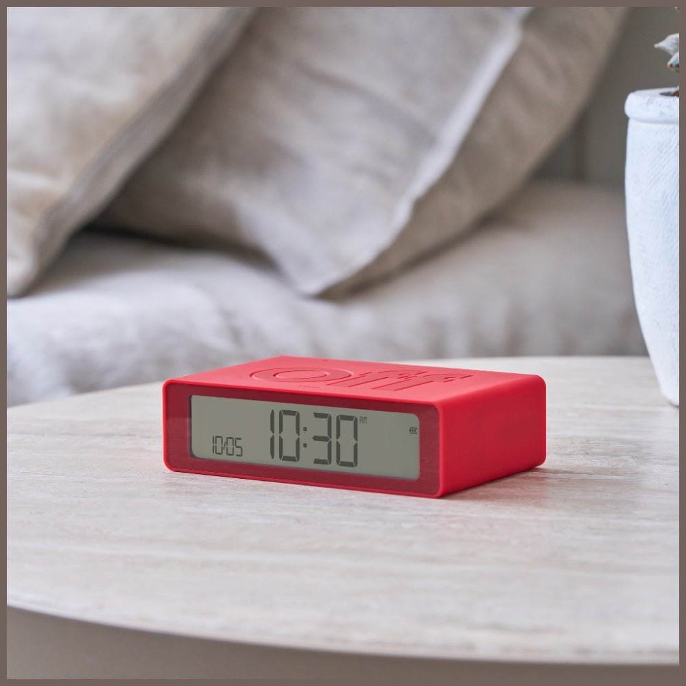 Lexon Ψηφιακό Ξυπνητήρι Διπλής Όψης - Flip Mini - Red
