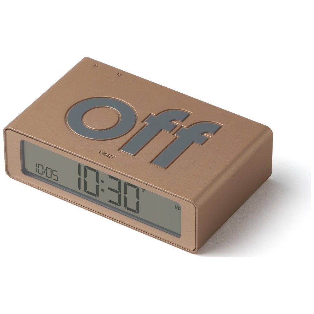 Lexon Ψηφιακό Ξυπνητήρι Διπλής Όψης - Flip Mini - Soft Gold
