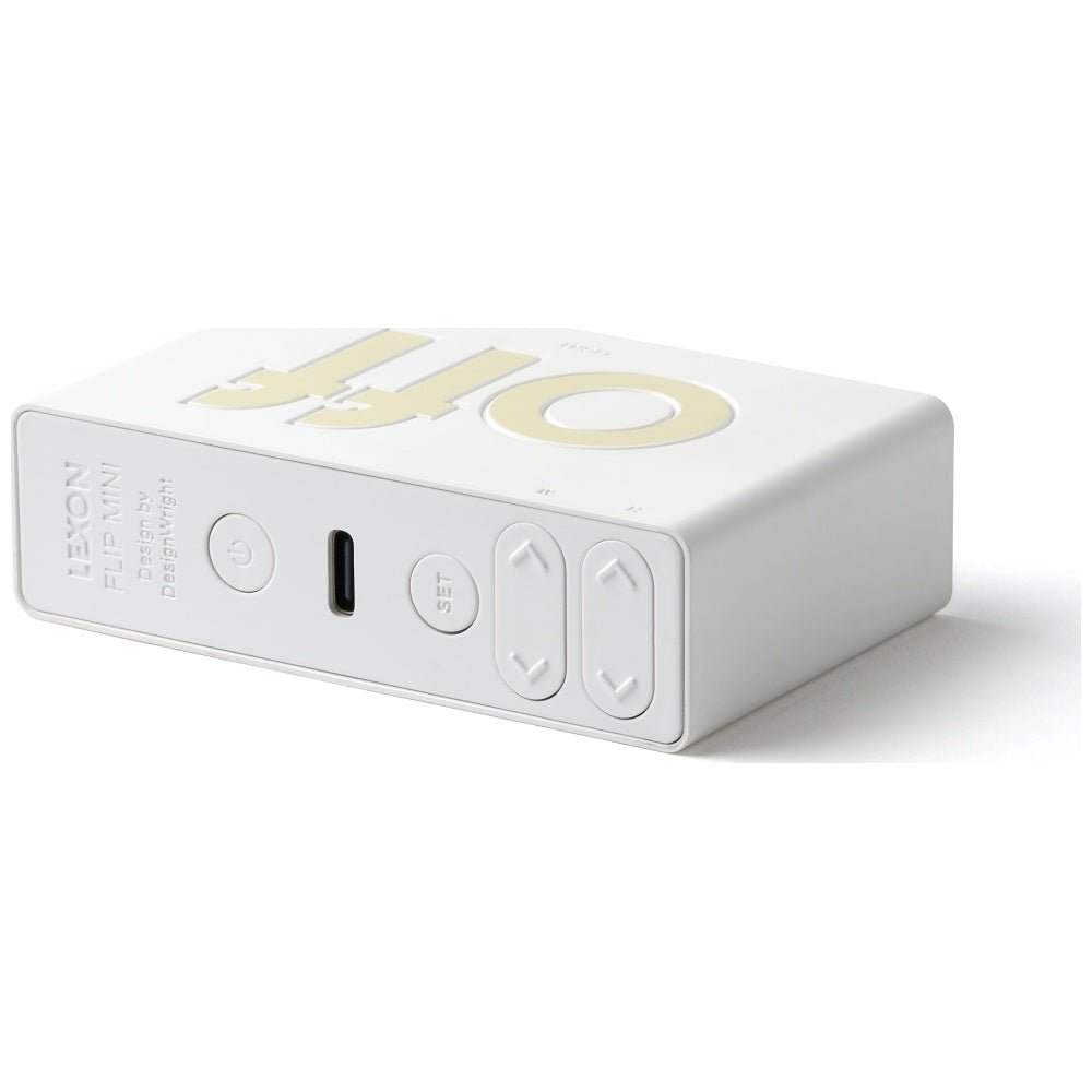 Lexon Ψηφιακό Ξυπνητήρι Διπλής Όψης - Flip Mini - White