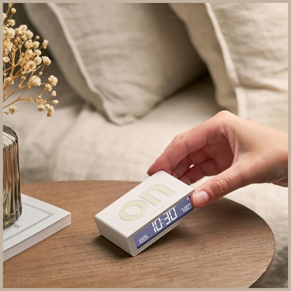 Lexon Ψηφιακό Ξυπνητήρι Διπλής Όψης - Flip Mini - White
