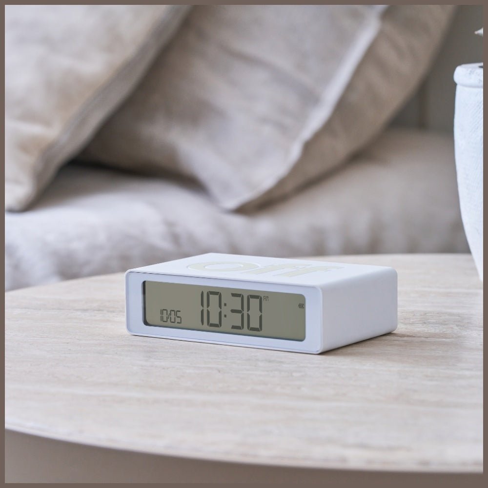 Lexon Ψηφιακό Ξυπνητήρι Διπλής Όψης - Flip Mini - White