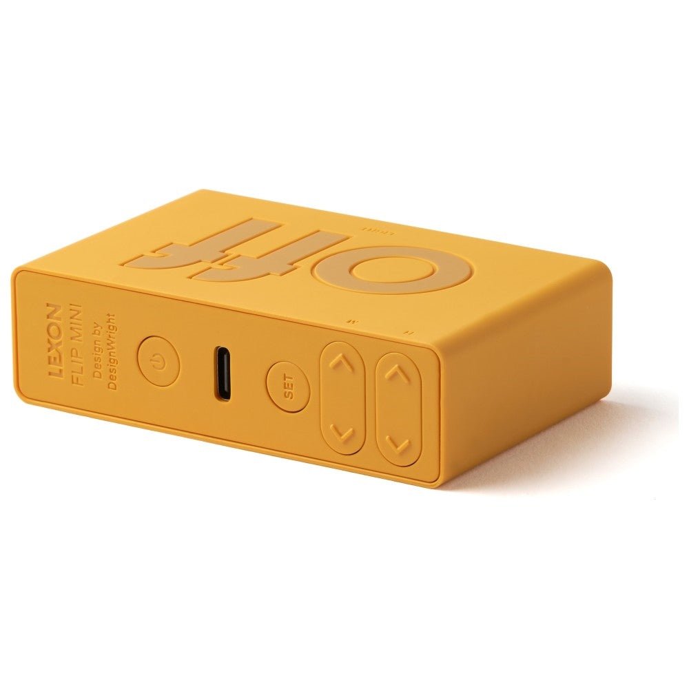 Lexon Ψηφιακό Ξυπνητήρι Διπλής Όψης - Flip Mini - Yellow