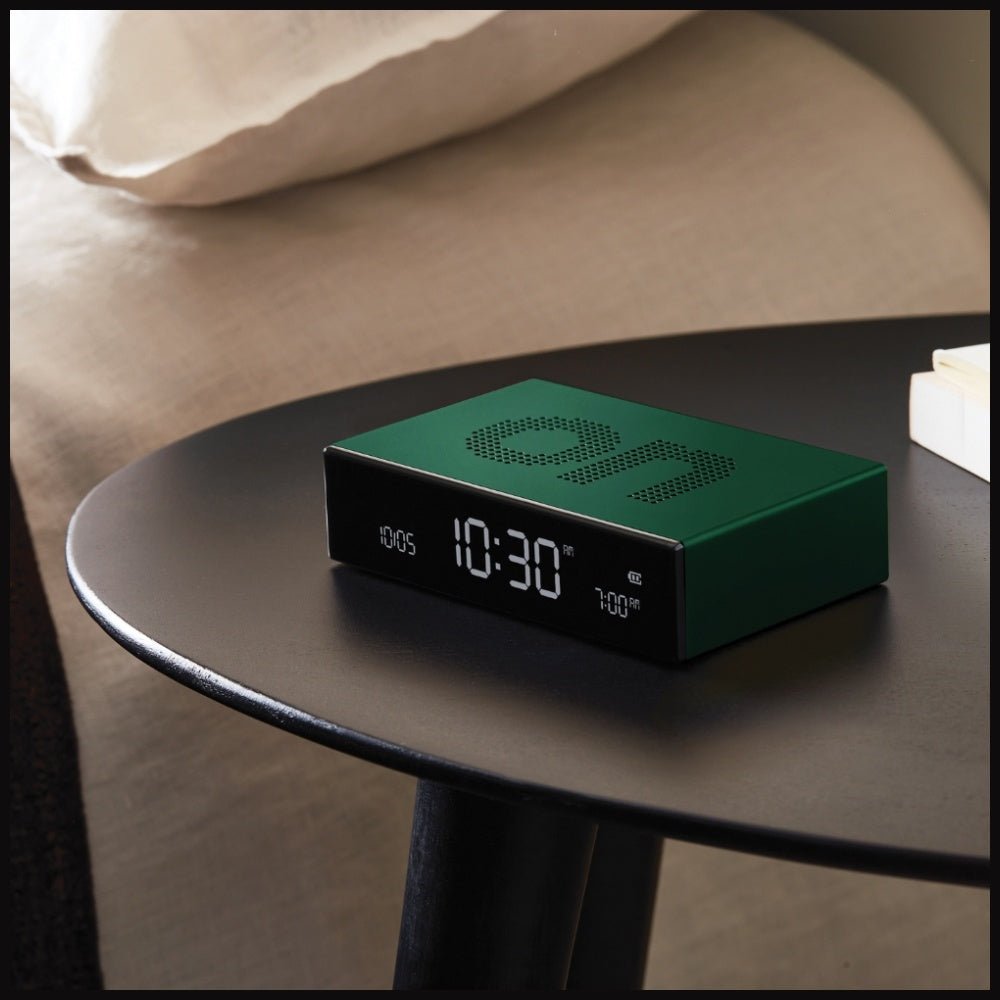 Lexon Ψηφιακό Ξυπνητήρι Διπλής Όψης - Flip Premium - Dark Green