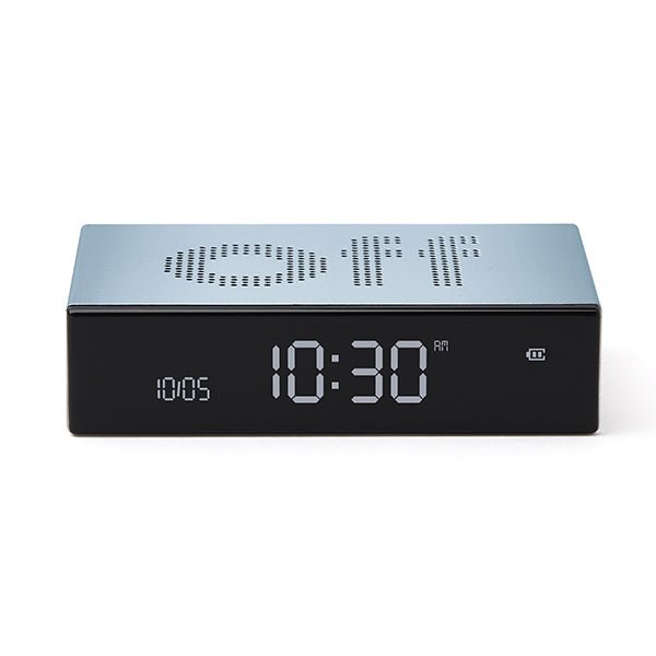 Lexon Ψηφιακό Ξυπνητήρι Διπλής Όψης - Flip Premium - Light Blue