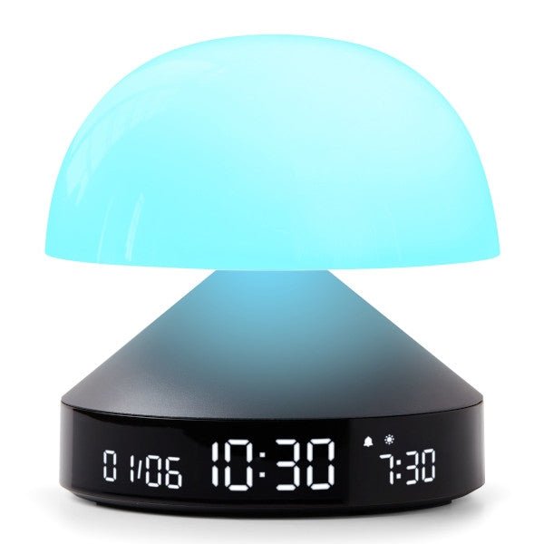 Lexon Ψηφιακό Ξυπνητήρι με Φωτιστικό LED - Mina Sunrise - Metallic Grey