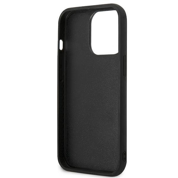 Karl Lagerfeld iPhone 13 Pro - 3D Silicone TPU Karl and Choupette Θήκη Σιλικόνης με Επένδυση από Μικροϊνες - Black - KLHCP13L3DRKCK