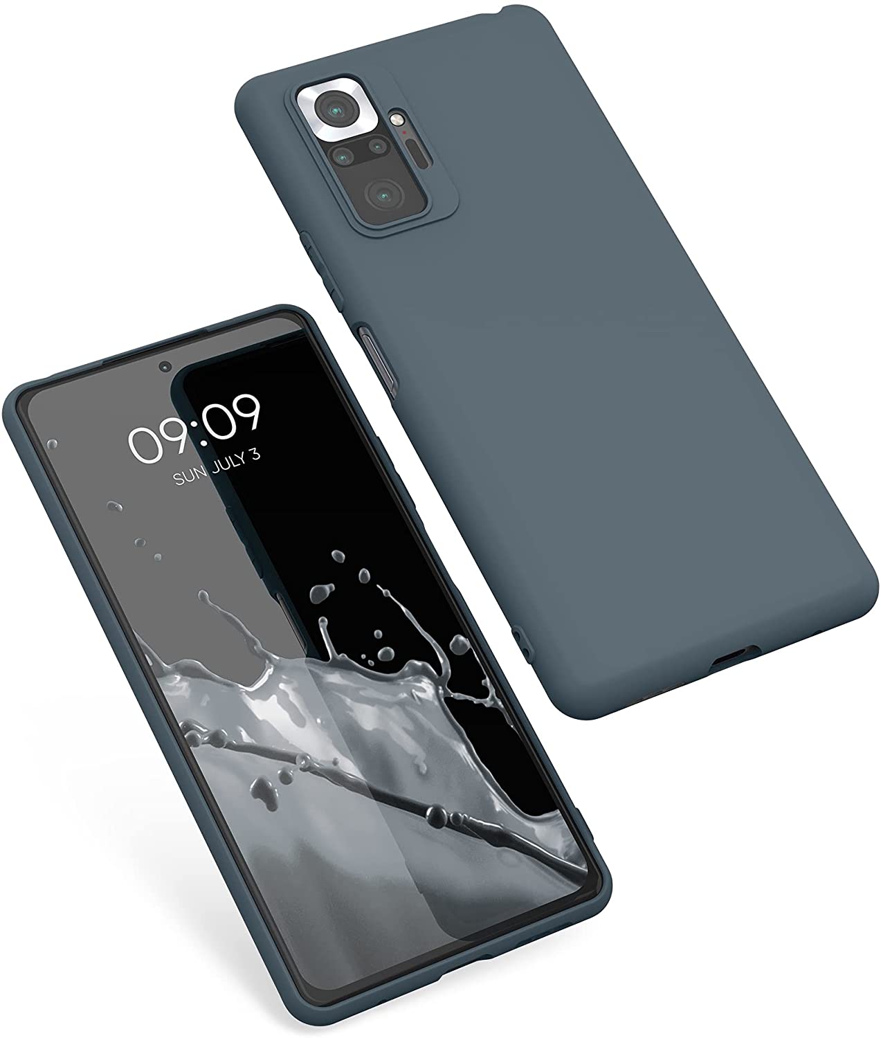 KW Xiaomi Redmi Note 10 Pro Θήκη Σιλικόνης TPU - Slate Grey - 54551.202