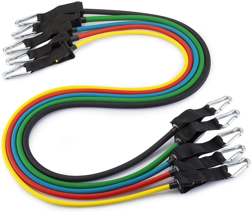 Wozinsky Resistance Bands Σετ 11 τεμαχίων με 5 Λάστιχα Γυμναστικής με χειρολαβή - WRTS5-01