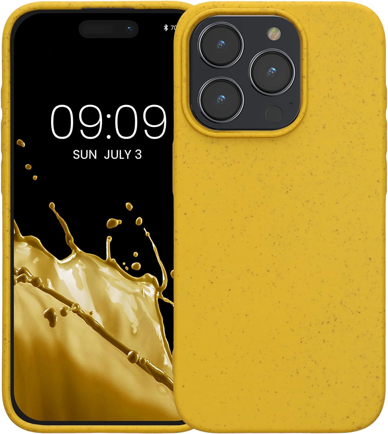 Kalibri iPhone 15 Pro Θήκη Σιλικόνης TPU με Ανακυκλώσιμο και Βιοδιασπώμενο Υλικό - Yellow