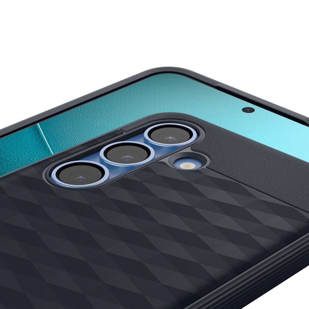 Spigen Samsung Galaxy S25 - Parallax Mag Θήκη Σιλικόνης με Σκληρό Πλαίσιο και MagSafe - Navy Violet