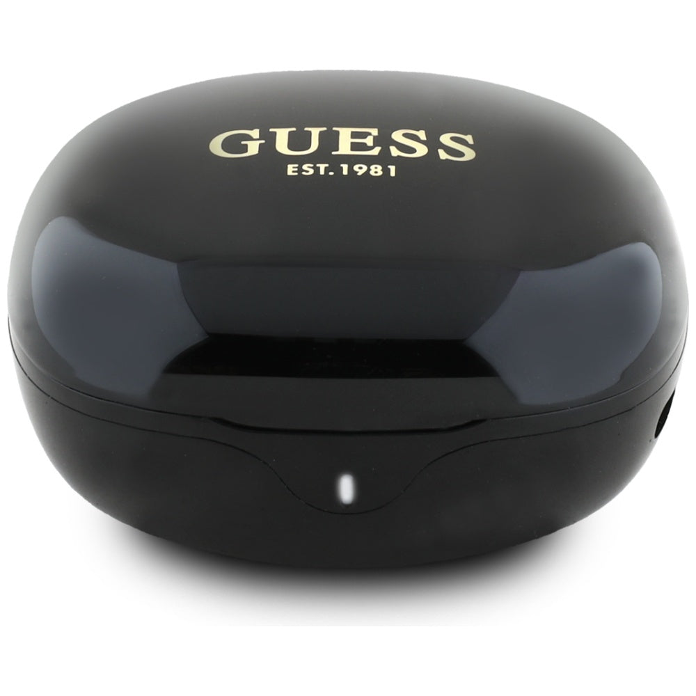 Guess TWS Flat Classic Logo Electroplated - Bluetooth 5.4 - Ασύρματα ακουστικά για Κλήσεις / Μουσική - Black