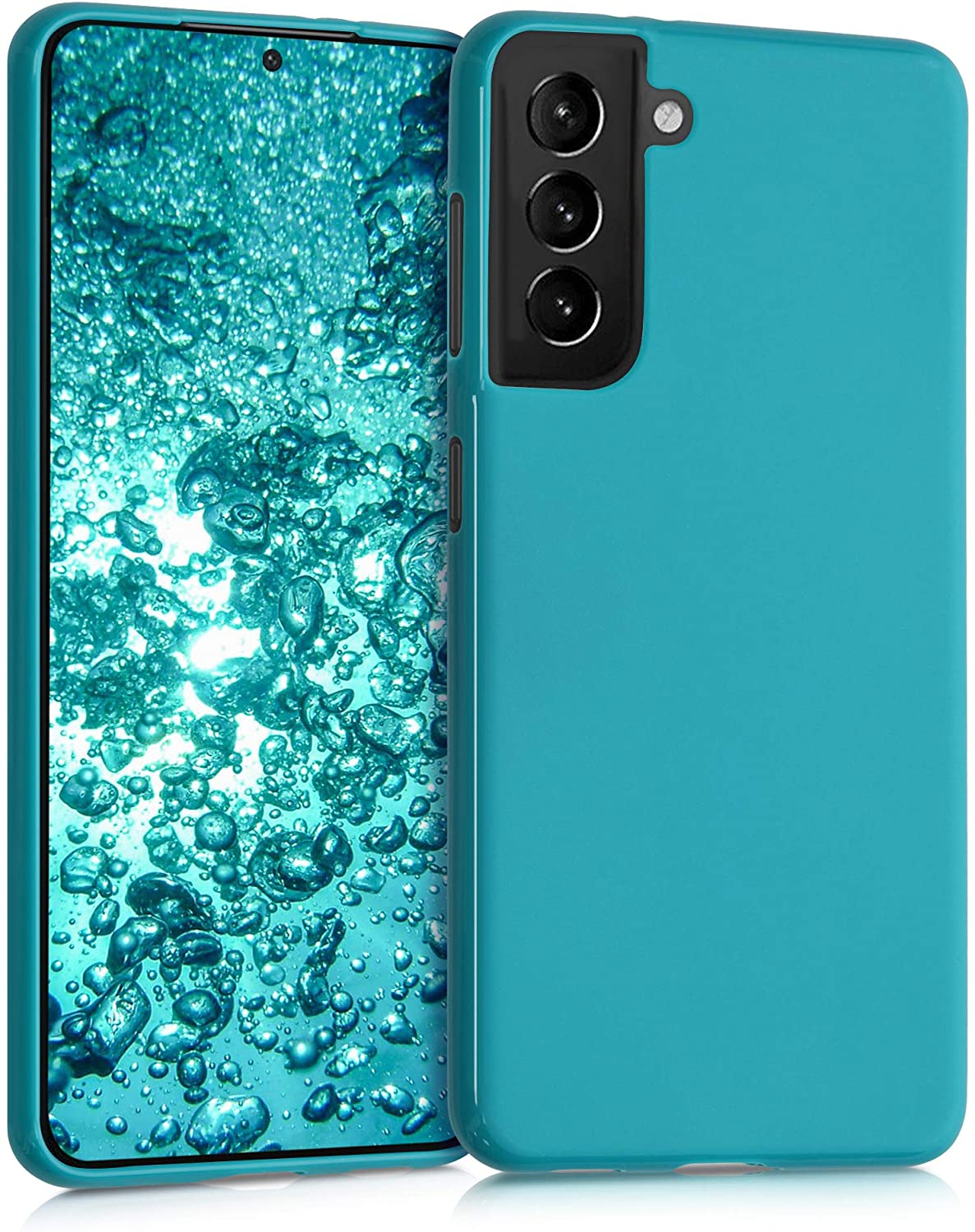 KW Samsung Galaxy S21 Θήκη Σιλικόνης TPU - Petrol Matte - 54055.57