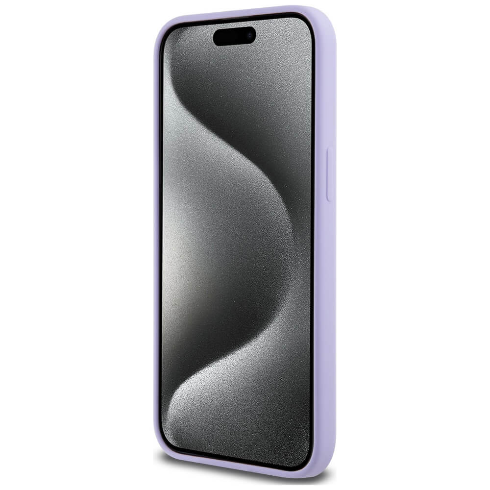 Karl Lagerfeld iPhone 15 Pro Max - Silicone Karl and Choupette Heads - Θήκη Σιλικόνης με MagSafe - Purple - KLHMP15XSCMKCRHU