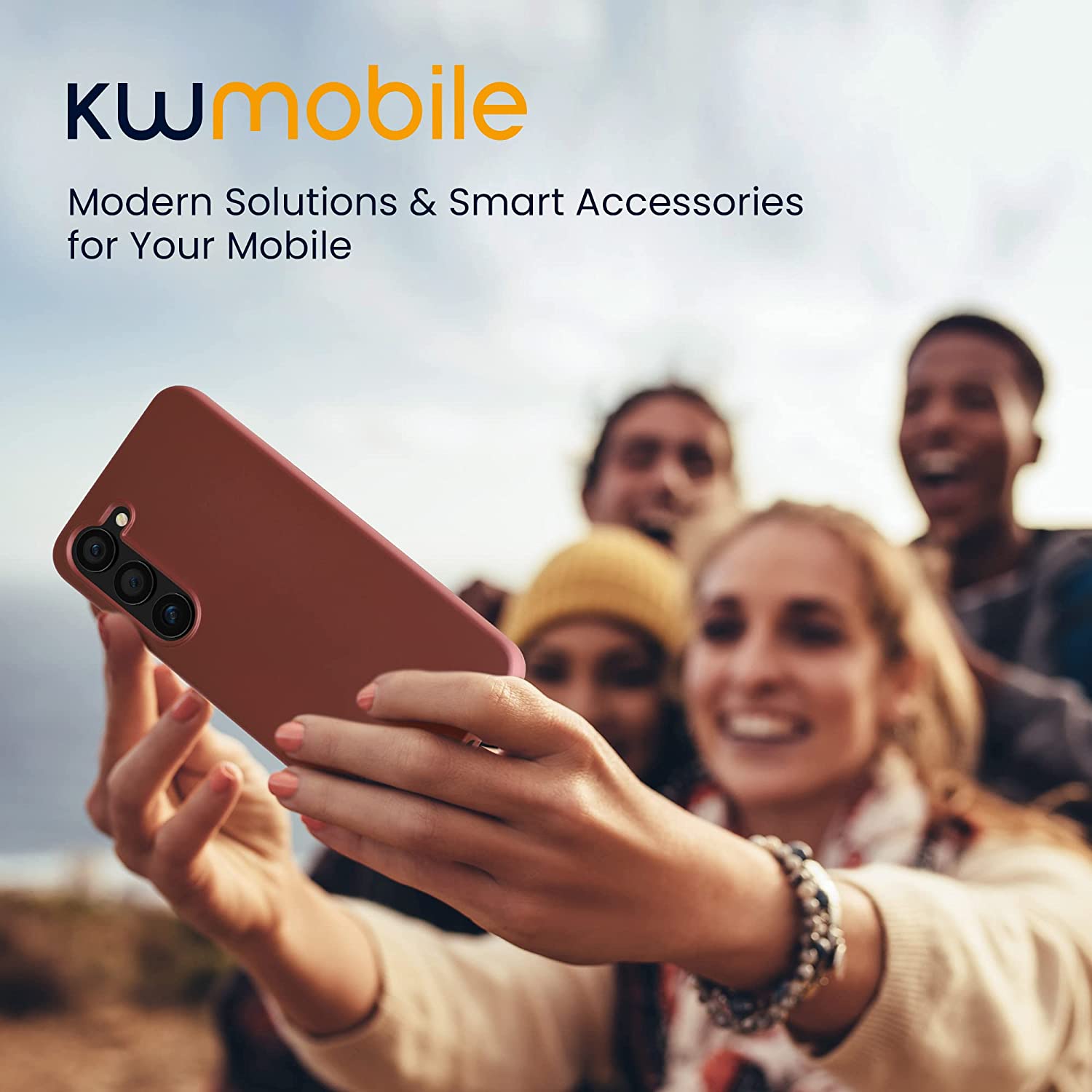 KW Samsung Galaxy S23 Θήκη Σιλικόνης TPU - Metallic Rose Gold - 60312.31