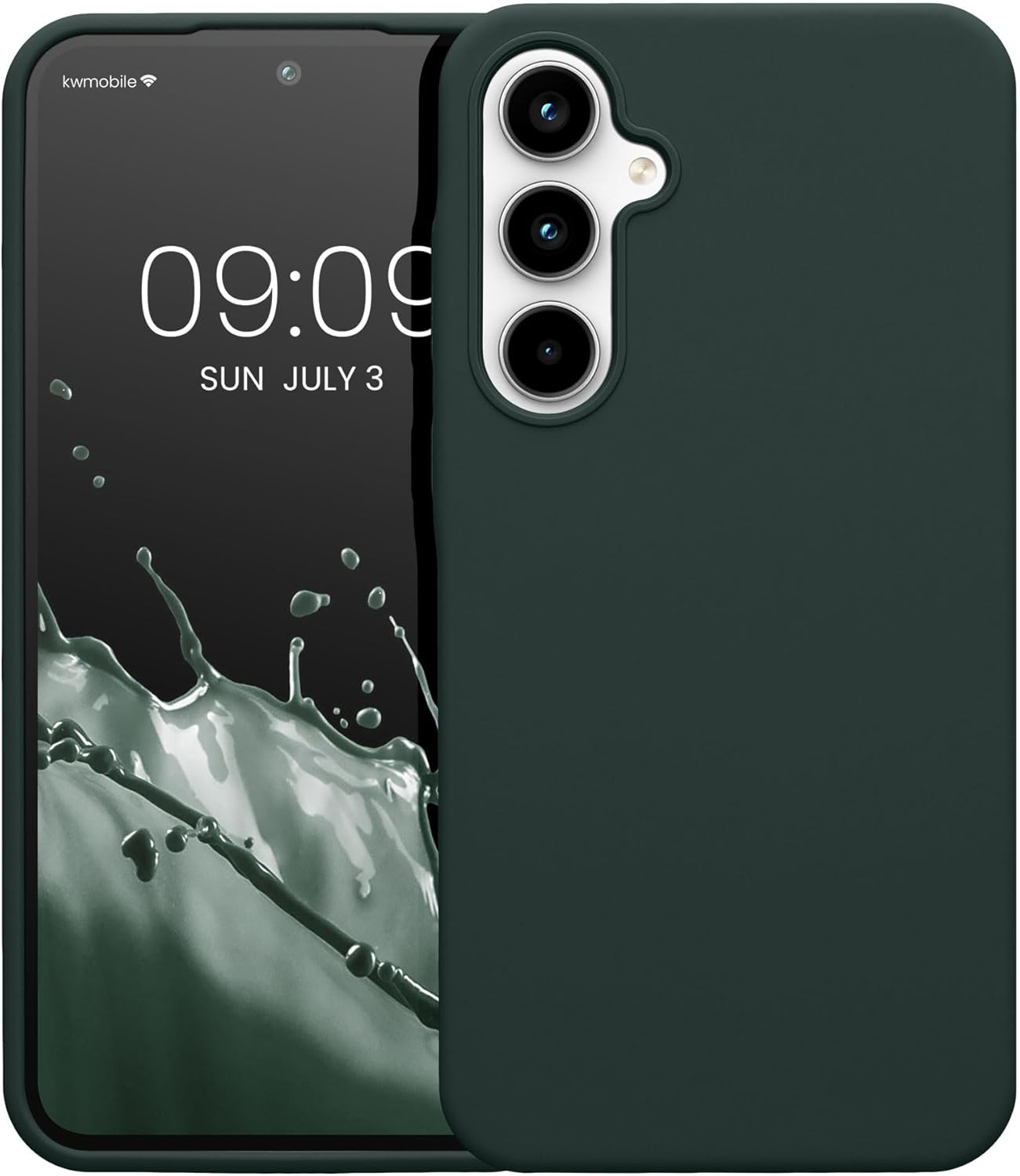 KW Samsung Galaxy A35 5G Θήκη Σιλικόνης Rubberized TPU - Moss Green