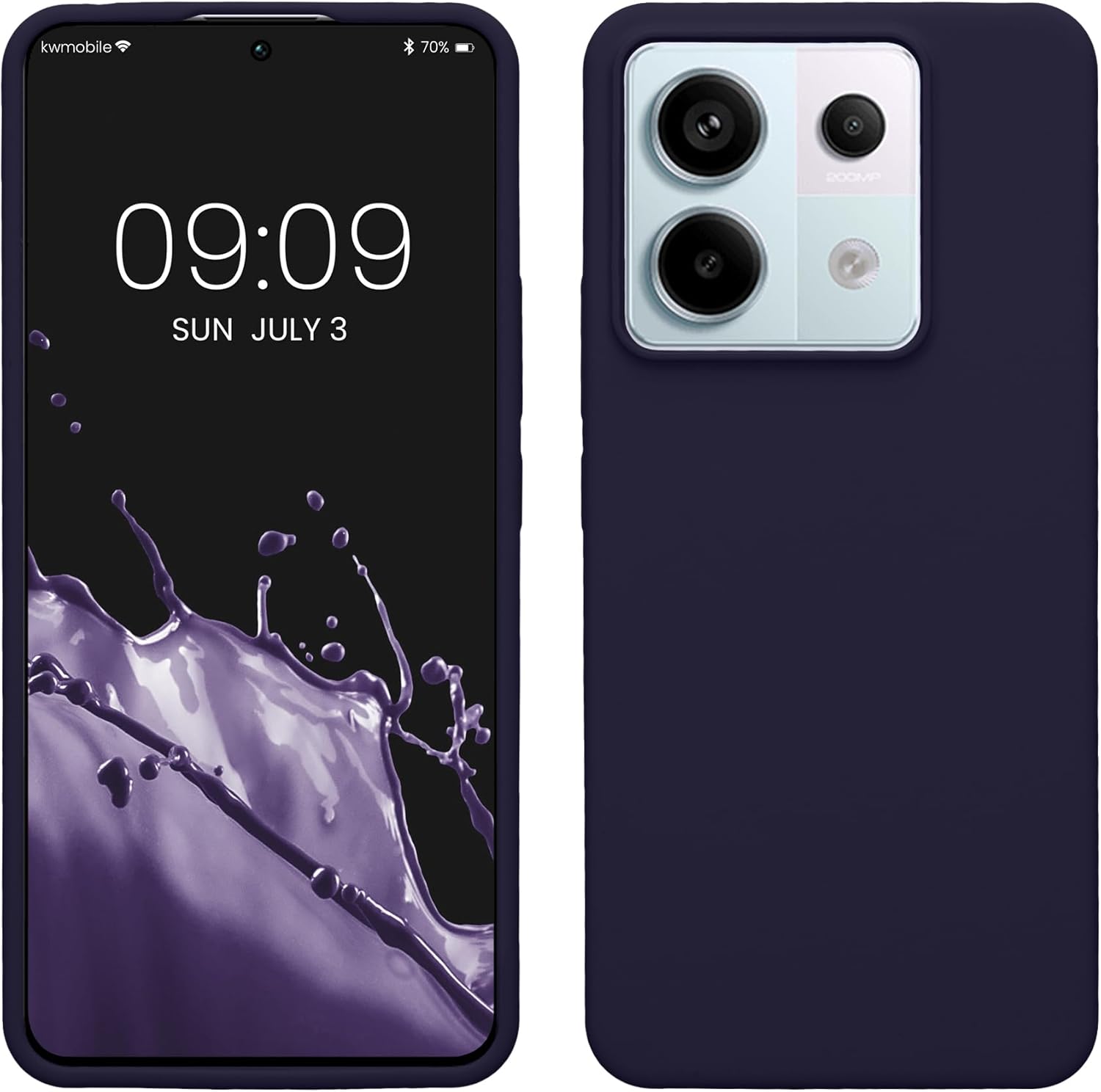 KW Xiaomi Redmi Note 13 Pro 5G / Poco X6 5G Θήκη Σιλικόνης Rubberized TPU - Deep Ocean