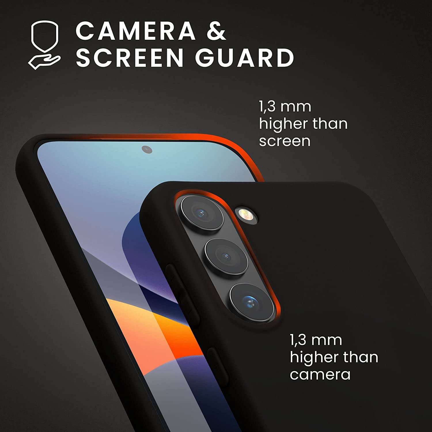 KW Samsung Galaxy S23 Θήκη Σιλικόνης TPU - Black - 60282.01