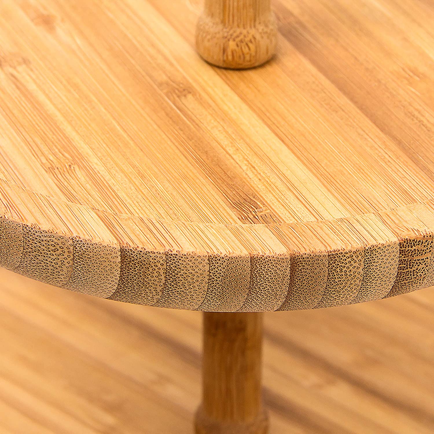 Relaxdays Δίσκος Σερβιρίσματος Φρούτων με 2 Επίπεδα - Brown - 4052025191399