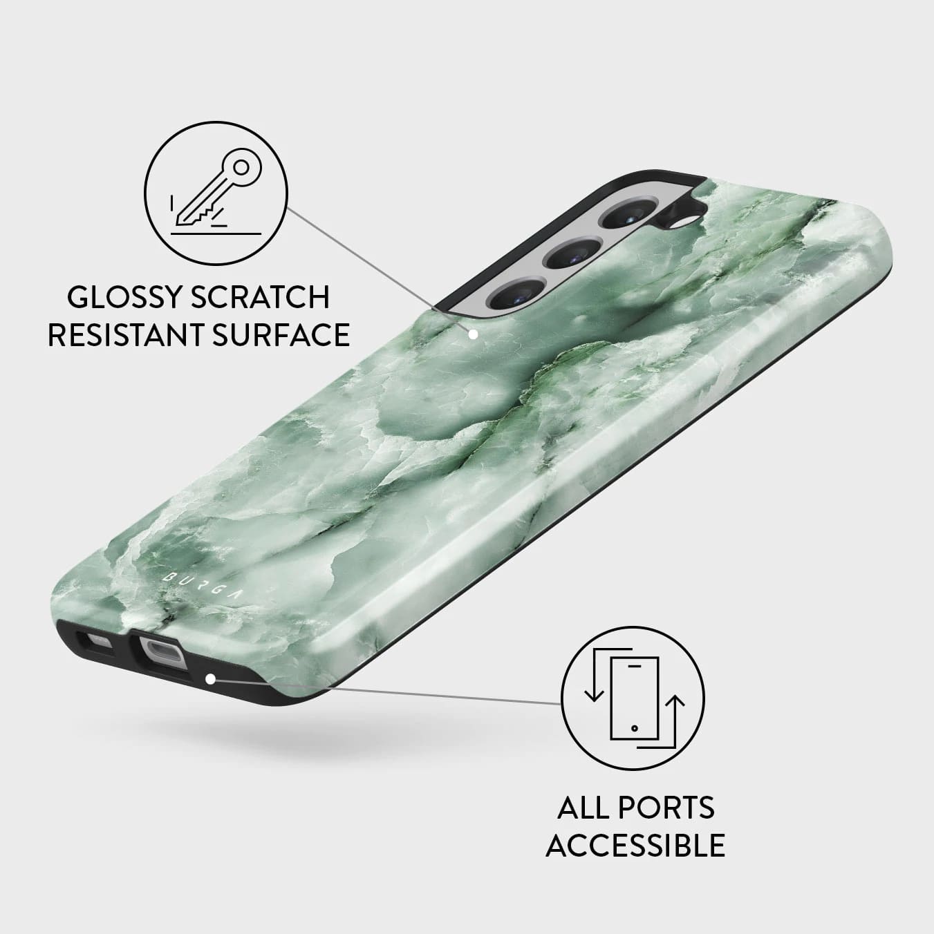 Burga Samsung Galaxy S22 Plus Fashion Tough Σκληρή Θήκη - Pistachio Cheesecake