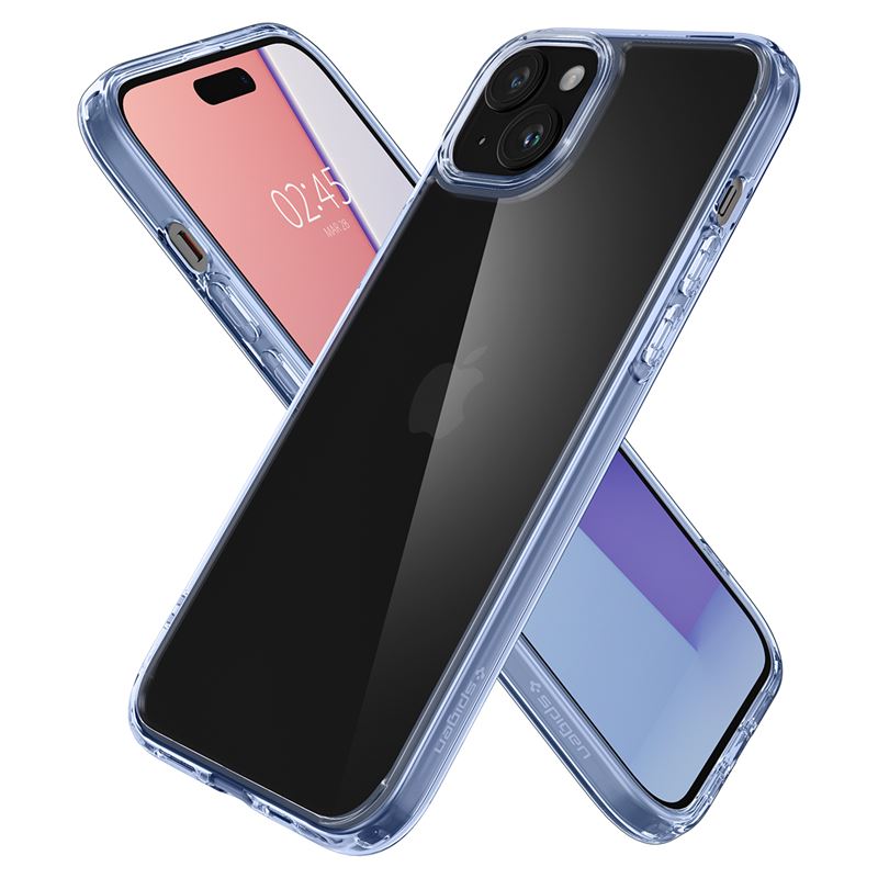 Spigen iPhone 15 Ultra Hybrid Σκληρή Θήκη με Πλαίσιο Σιλικόνης - Sky Crystal