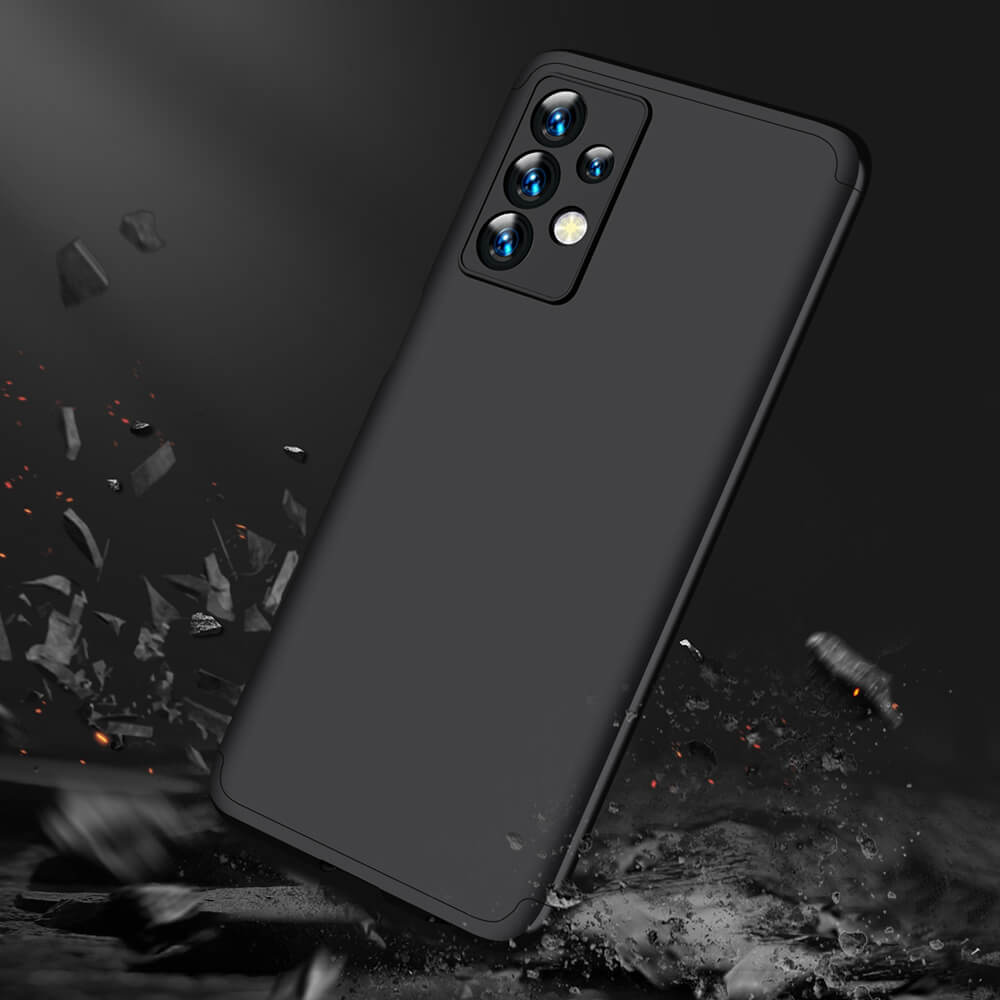 GKK Samsung Galaxy A13 4G Θήκη 360 Full Body με Προστασία Οθόνης - Black