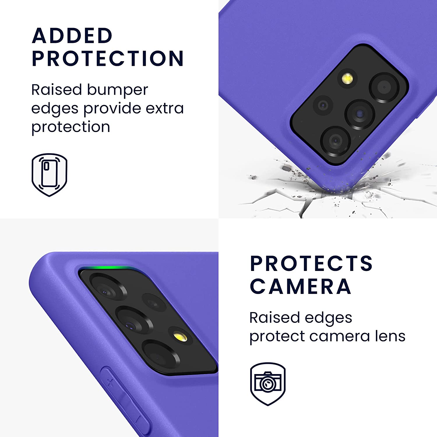 KW Samsung Galaxy A53 5G Θήκη Σιλικόνης TPU - Blue Purple - 57808.234