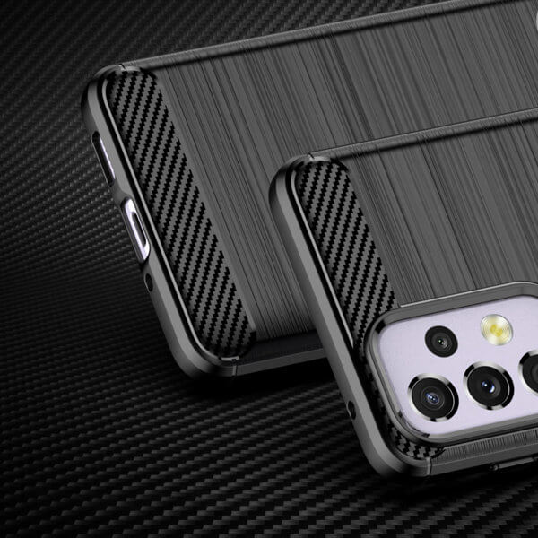 OEM Samsung Galaxy A33 5G Θήκη Rugged Carbon TPU - Black