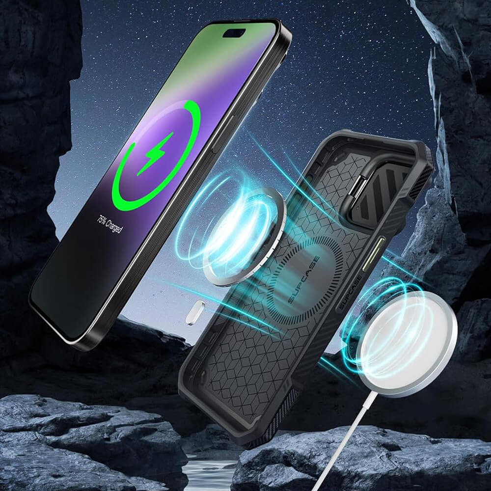 Supcase iPhone 15 Pro Max - Unicorn Beetle XT MagSafe - Σκληρή Θήκη με Προστασία Κάμερας / Stand - Guldan