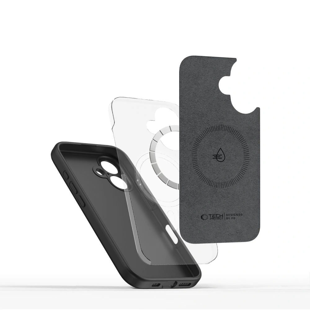Tech-Protect iPhone 16e Liquid Silicone MagSafe Θήκη Σιλικόνης - Black