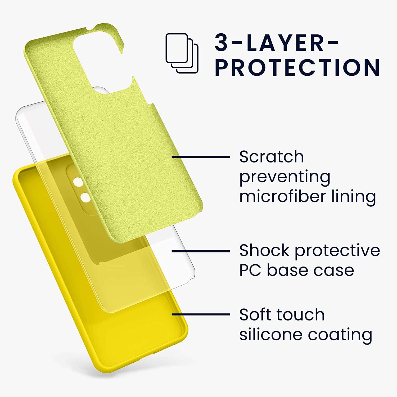 KW Samsung Galaxy A33 5G Θήκη Σιλικόνης Rubberized TPU - Radiant Yellow - 57833.165