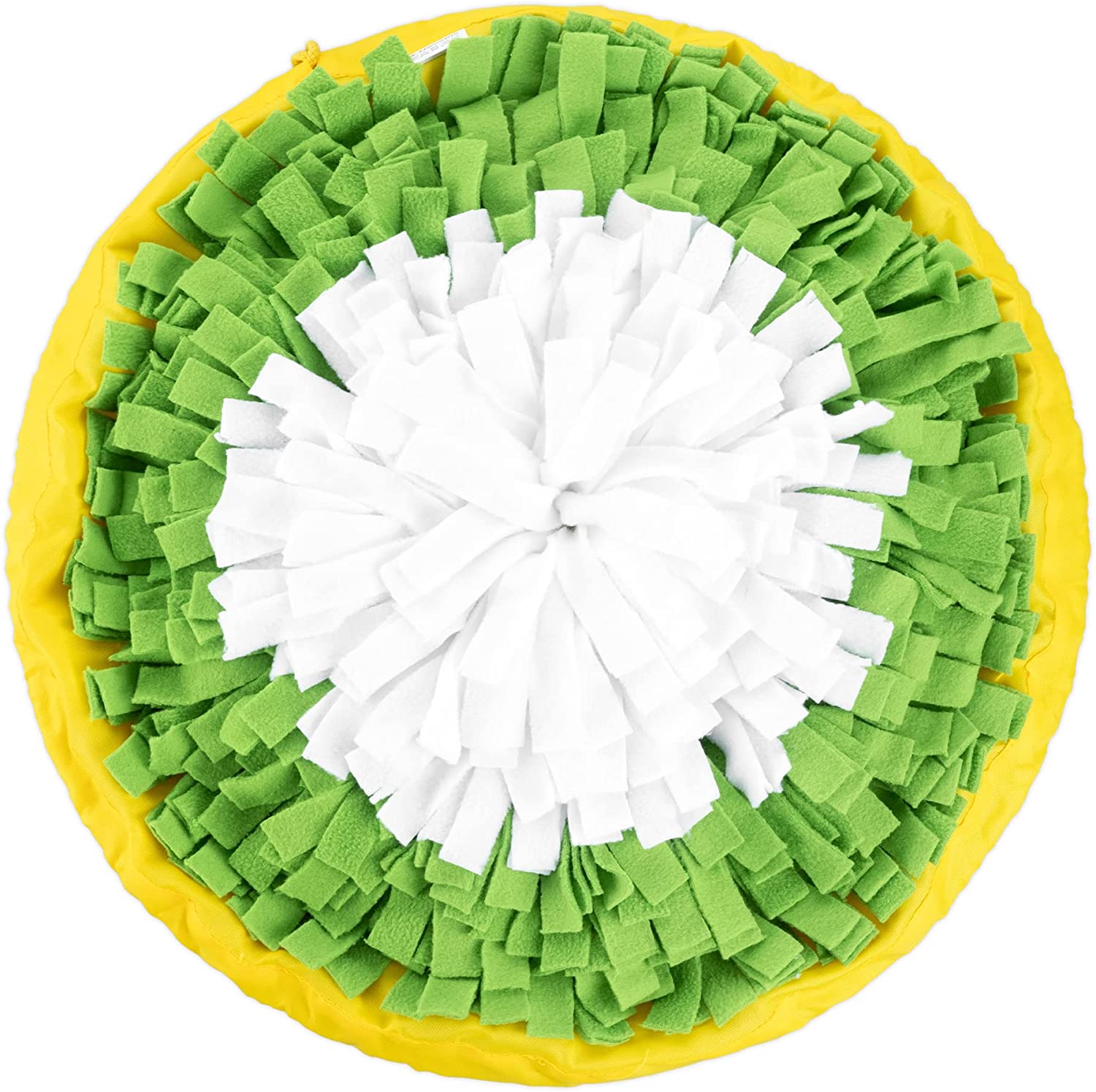 Navaris Στρόγγυλο Χαλί Όσφρησης για Σκύλους - Yellow / Green / White - 55129.06