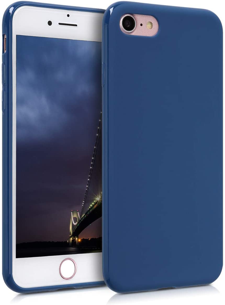 KW iPhone SE 2022 / SE 2020 / 7 / 8 Θήκη Σιλικόνης TPU - Navy Blue - 39458.116