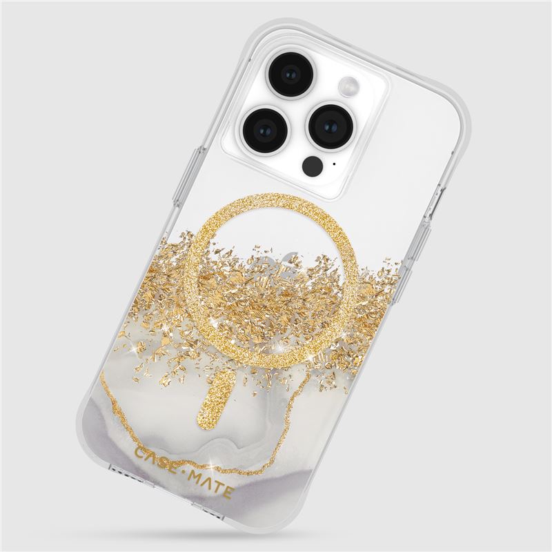 Case-Mate iPhone 15 Pro Karat Marble MagSafe Σκληρή Θήκη με MagSafe - Karat Marble