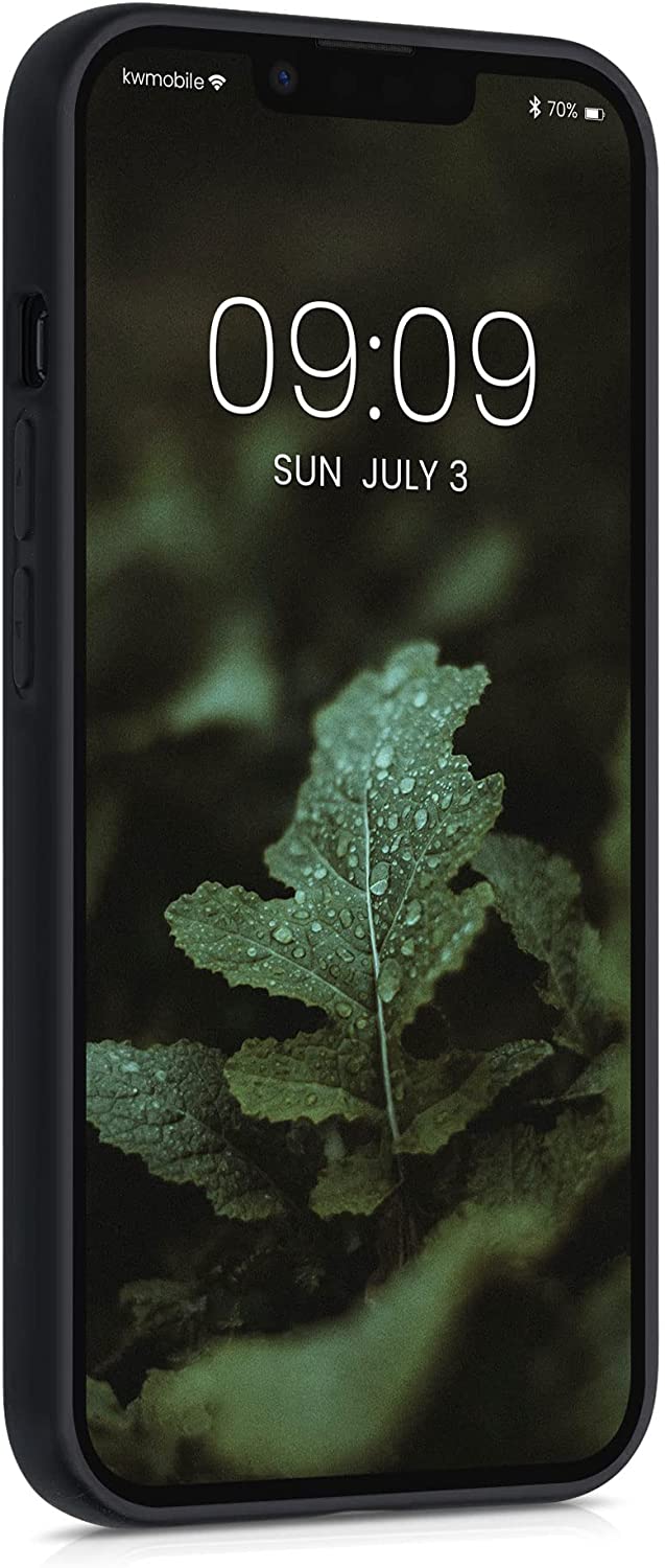 KW iPhone 13 Pro Θήκη από Φυσικό Ξύλο - Dark Red - 55968.20