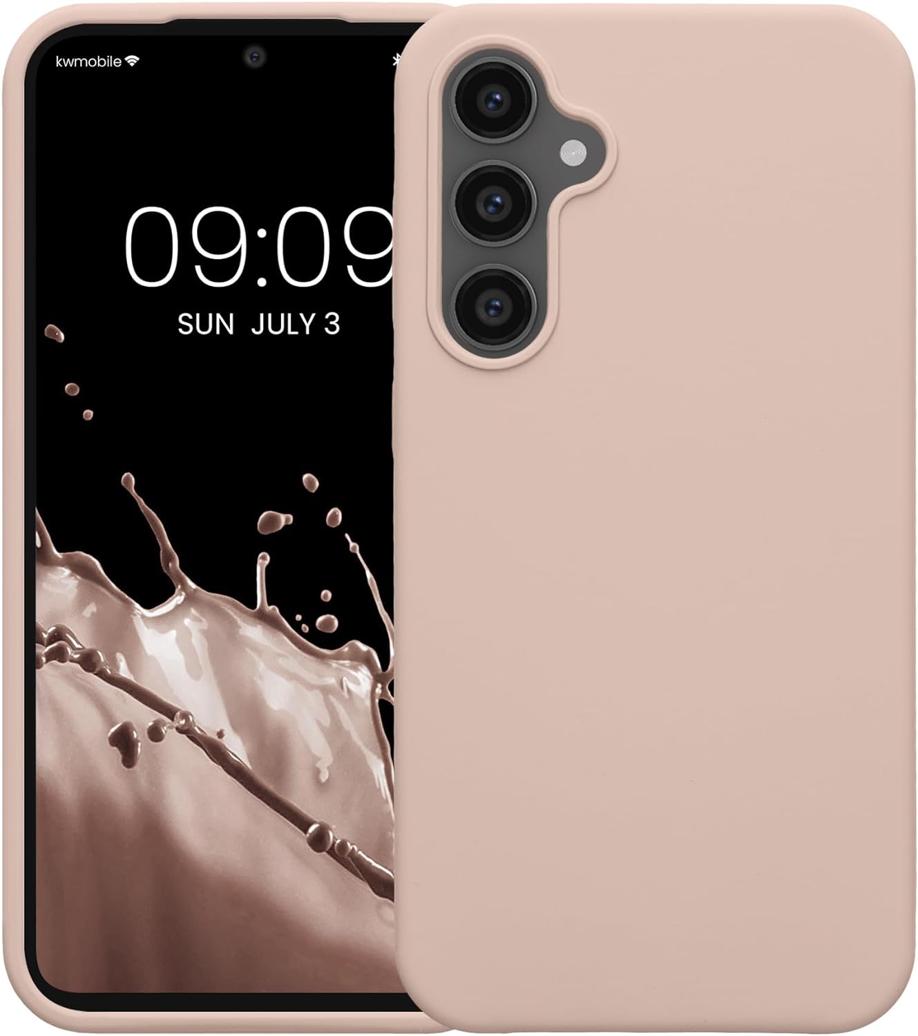 KW Samsung Galaxy S23 FE Θήκη Σιλικόνης Rubberized TPU - Coconut Swirl