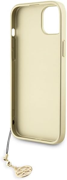 Guess iPhone 15 - 4G Charms Collection Θήκη με Επένδυση Συνθετικού Δέρματος - Brown - GUHCP15SGF4GBR