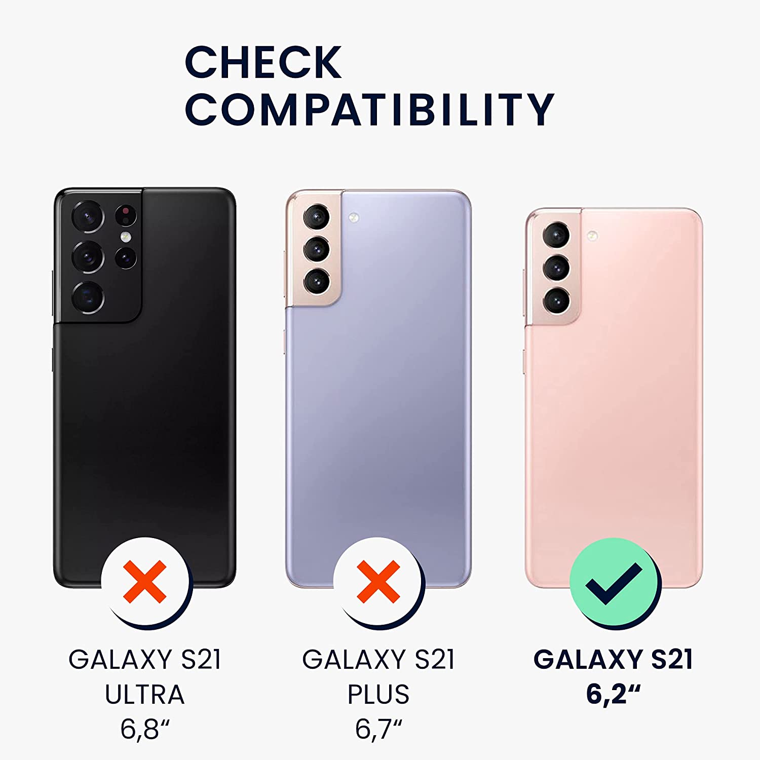 KW Samsung Galaxy S21 Θήκη Σιλικόνης TPU με Λουράκι και Finger Holder - Black - 54869.01