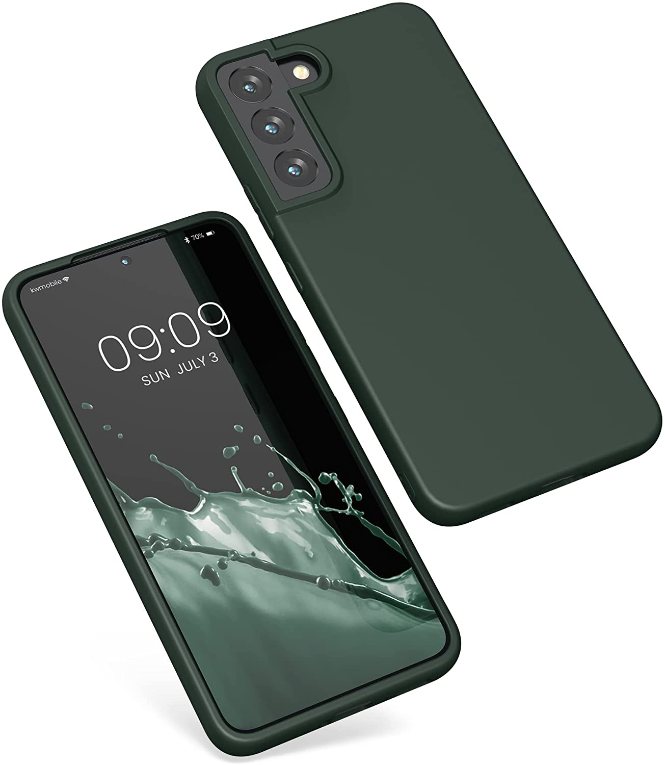 KW Samsung Galaxy S22 Θήκη Σιλικόνης TPU - Moss Green - 56758.169