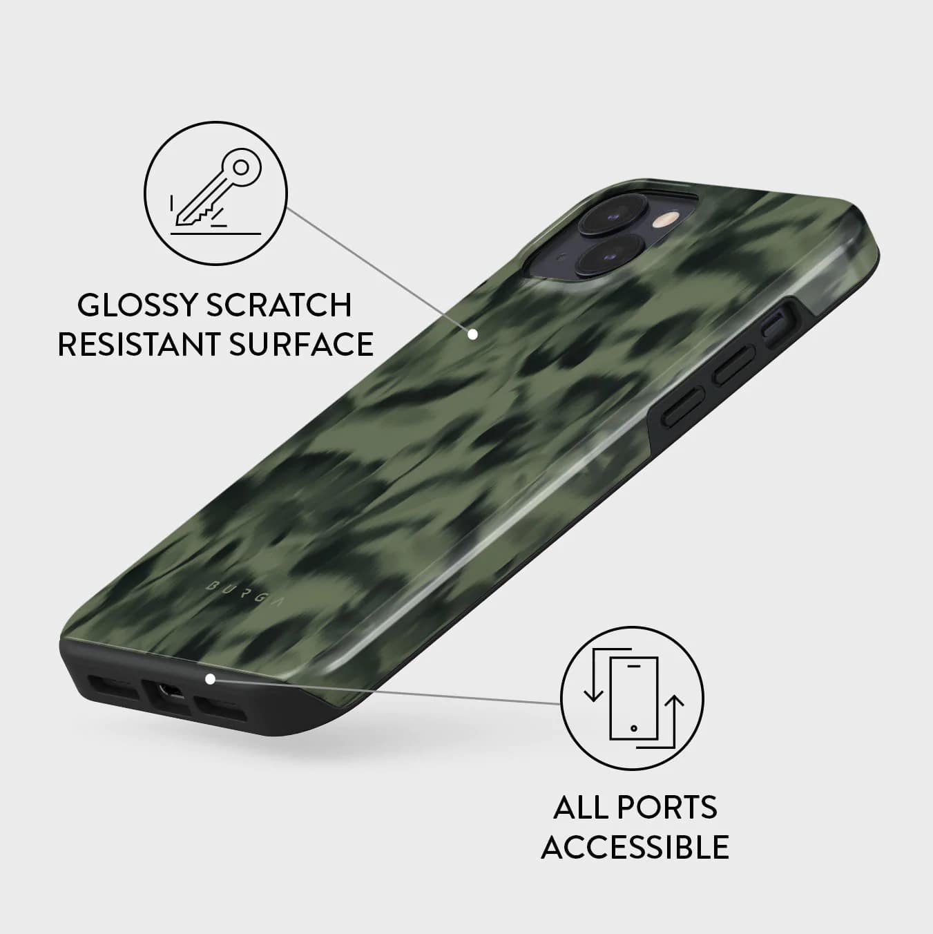 Burga iPhone 14 Fashion Tough Σκληρή Θήκη - Soft Focus