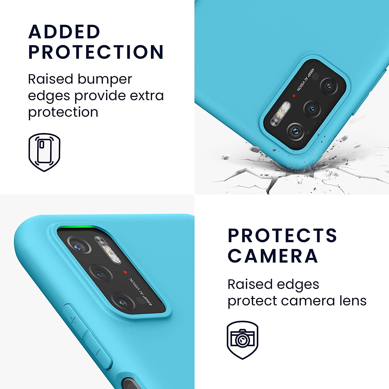 KW Xiaomi Poco M3 Pro 5G Θήκη Σιλικόνης TPU - Sea Blue - 55363.223