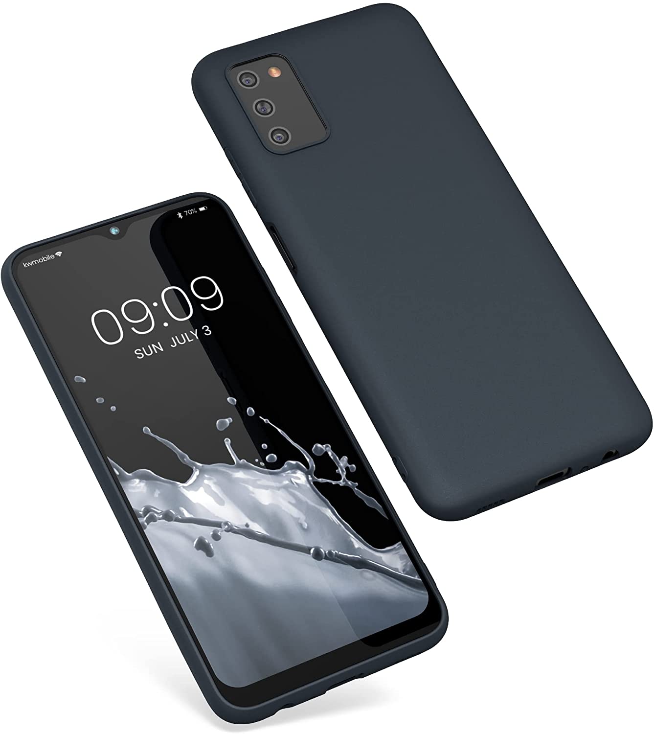 KW Samsung Galaxy A03s Θήκη Σιλικόνης TPU - Blueberry Blue - 56517.186