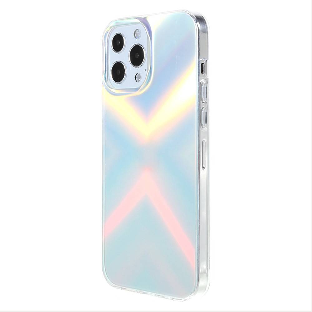 Kingxbar iPhone 13 Pro Streamer Series Σκληρή Θήκη με Πλαίσιο Σιλικόνης - Triangle Pattern - Multicolor
