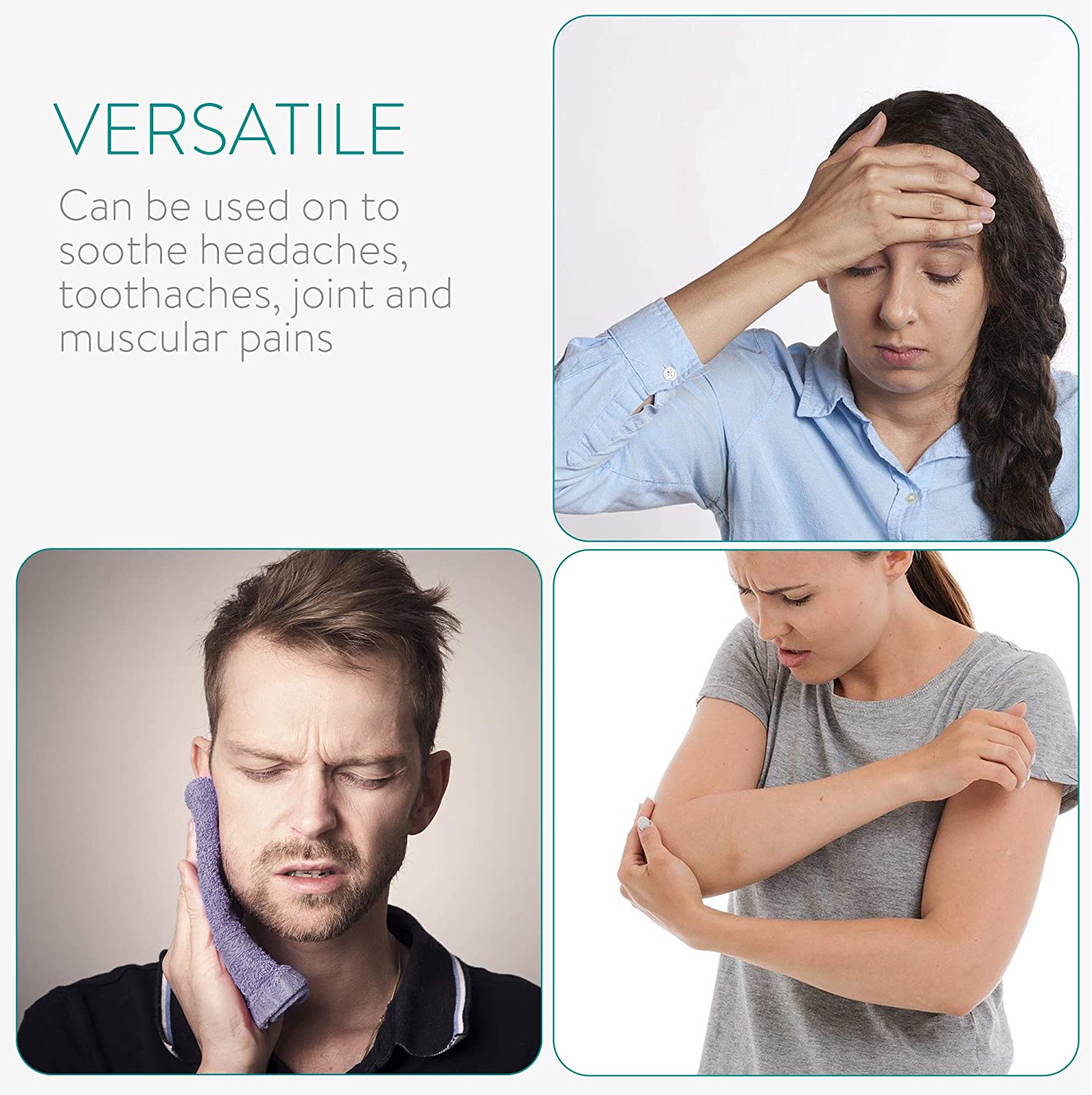 Navaris Κομπρέσα Gel Με 2 Χρήσεις - Θερμοφόρα ή Παγοκύστη - Ενάντια Στις Ημικρανίες ή Τον Πονόδοντο - 52358.01