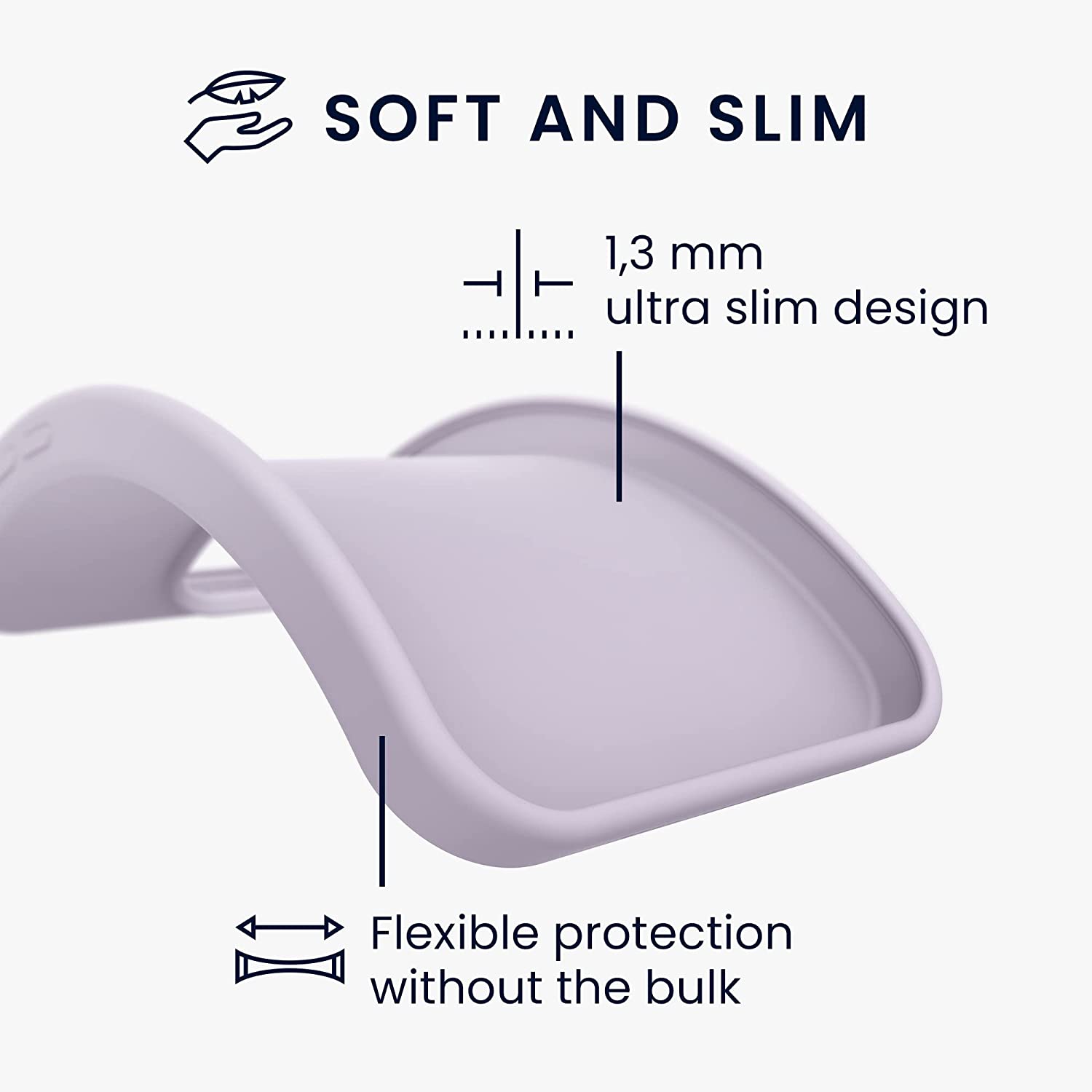 KW Samsung Galaxy S23 Ultra Θήκη Σιλικόνης TPU - Lavender - 60284.108