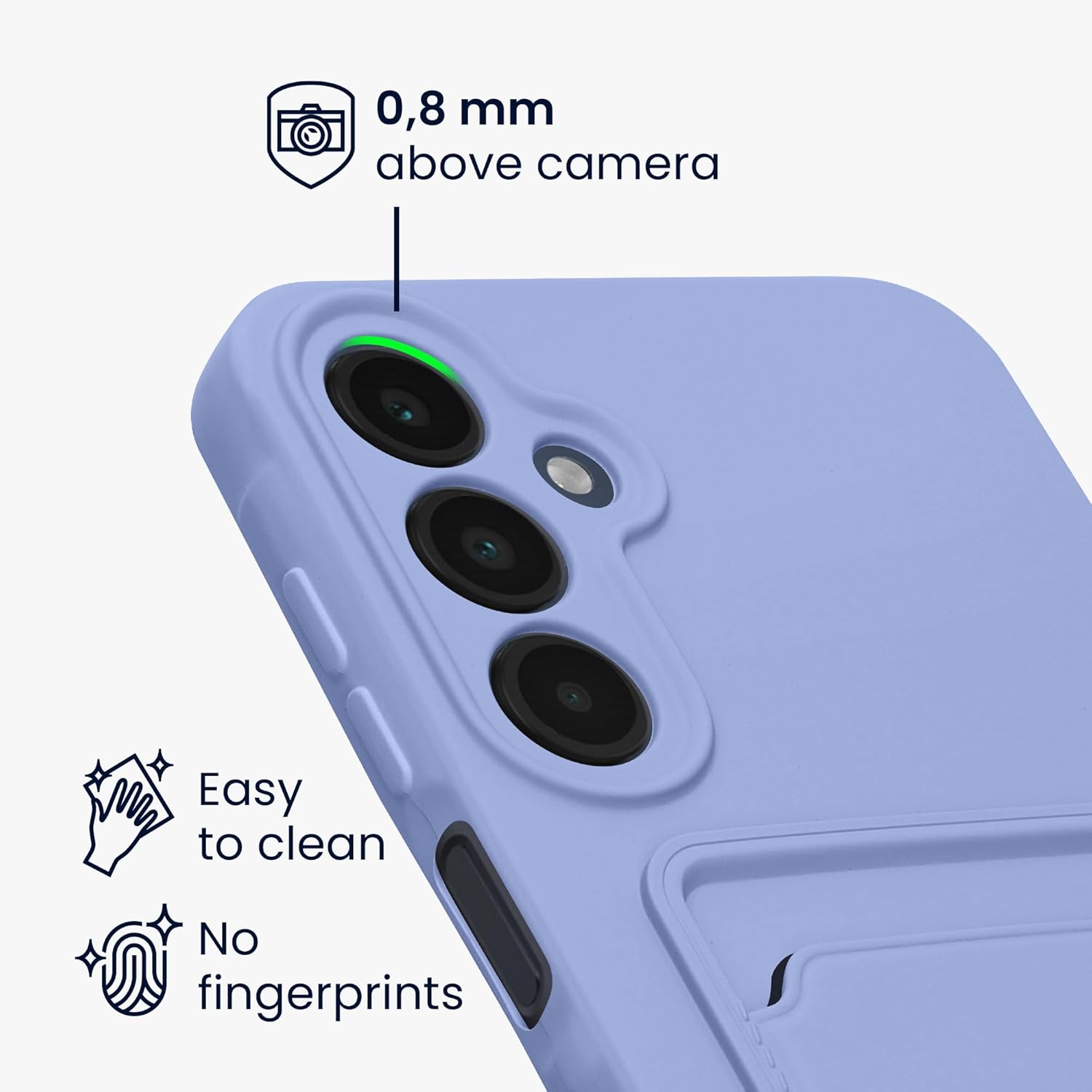 KW Samsung Galaxy A16 4G / A16 5G Θήκη Σιλικόνης TPU με Υποδοχή για Κάρτα - Lavender