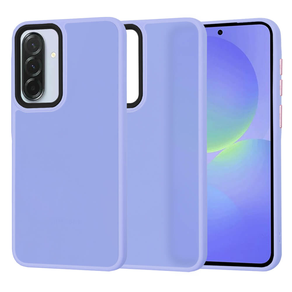 Techsuit Samsung Galaxy A36 5G - HaloFrost Series - Σκληρή Θήκη με Πλαίσιο Σιλικόνης - Light Purple