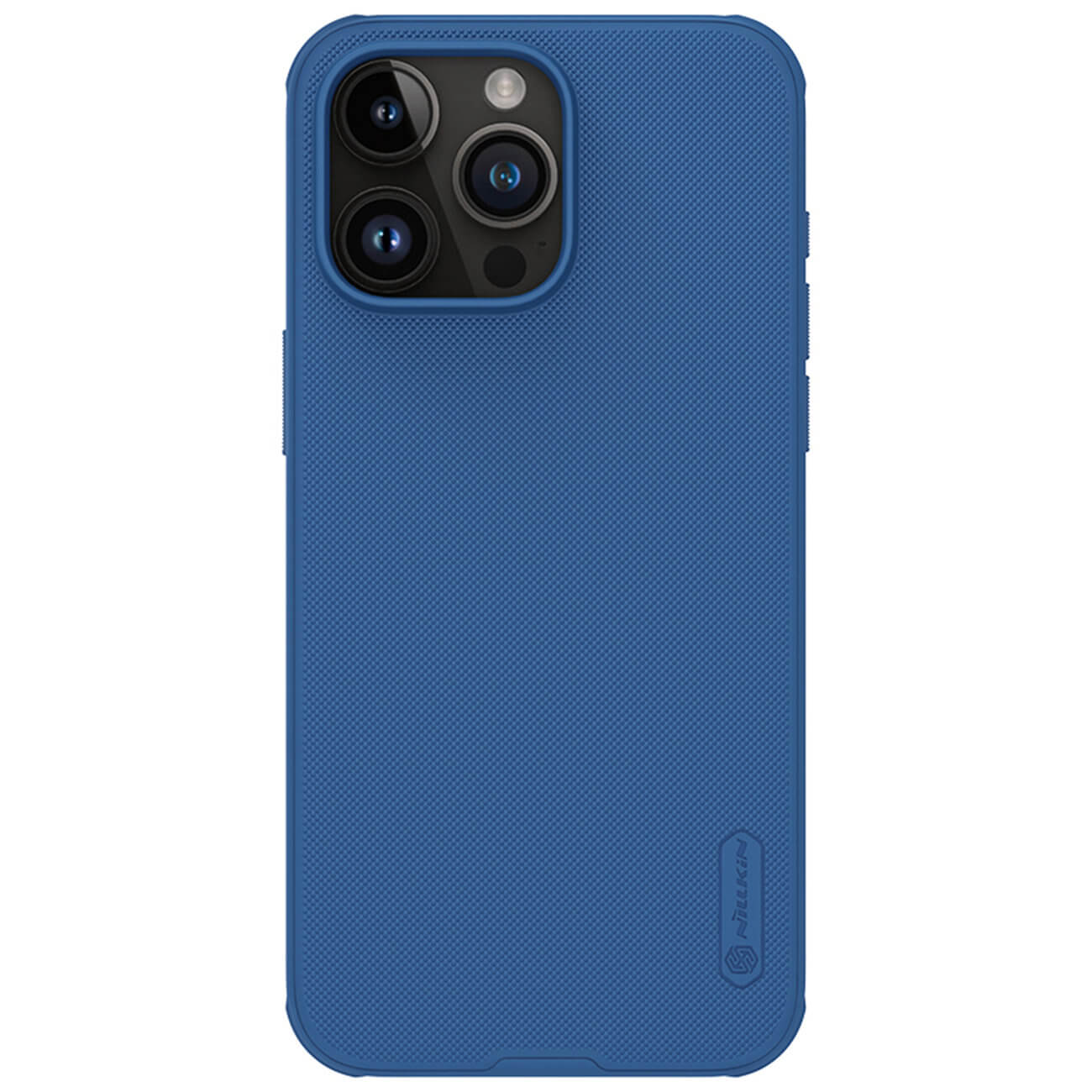 Nillkin iPhone 15 Pro Max Super Frosted Shield Pro Σκληρή Θήκη με Πλαίσιο Σιλικόνης - Blue