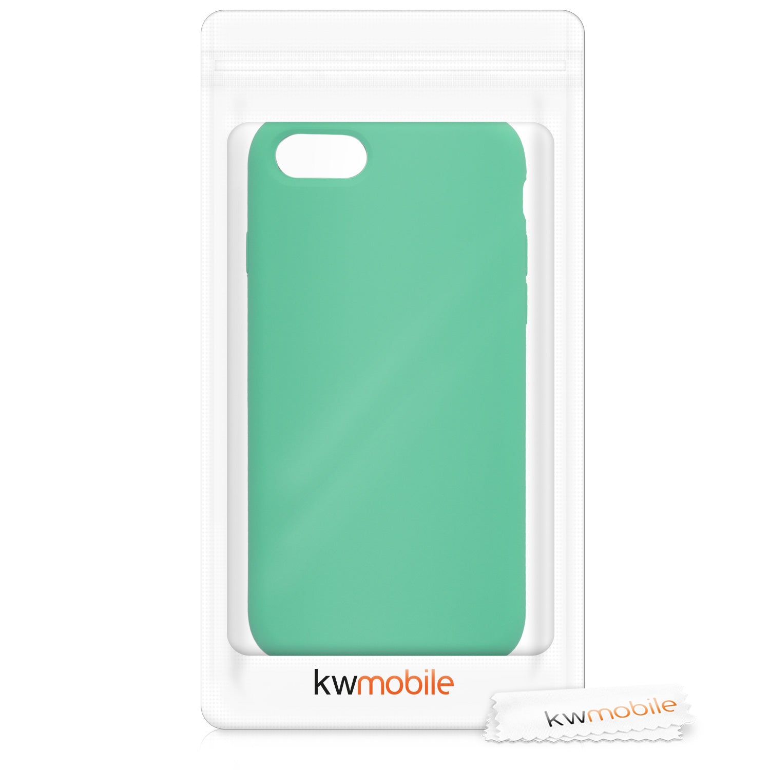 KW iPhone SE 2022 / SE 2020 / 7 / 8 Θήκη Σιλικόνης Rubber TPU - Peppermint Green - 40225.147