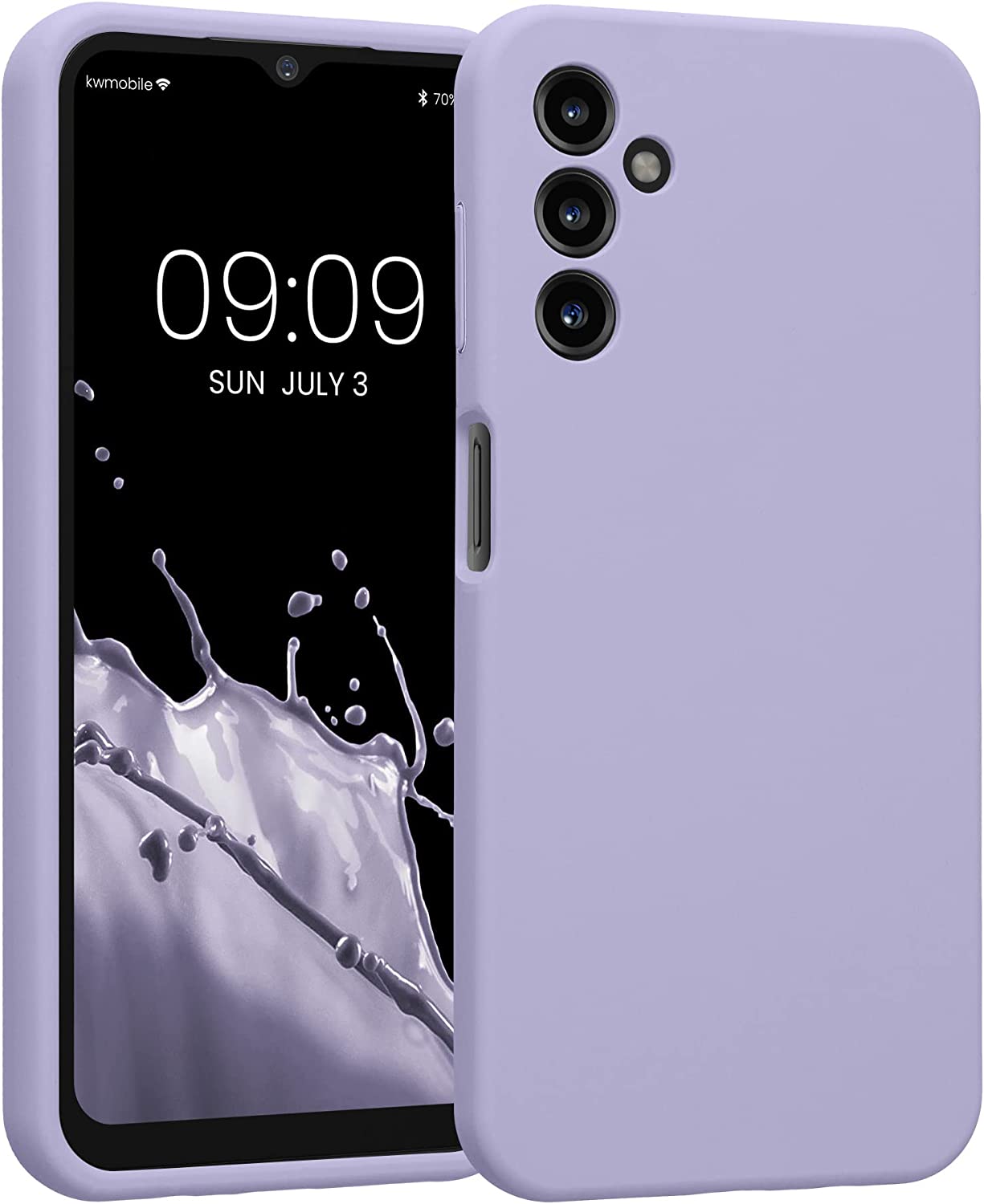 KW Samsung Galaxy A14 5G Θήκη Σιλικόνης Rubber TPU - Lavender - 60808.108